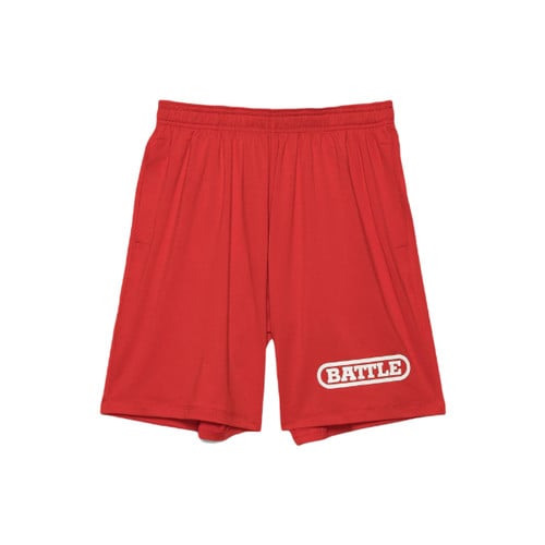 red performance shorts