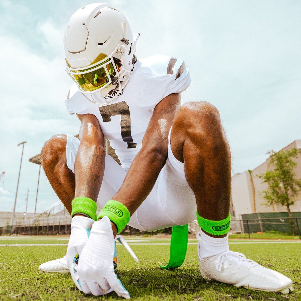 why do football players wear wristbands